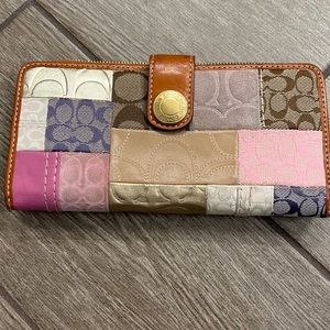 Coach patchwork wallet